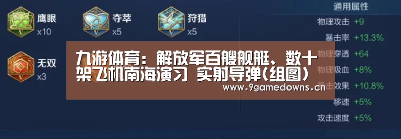 九游体育:解放军百艘舰艇、数十架飞机南海演习 实射导弹(组图)(图1) Jiuyou游戏官网入口